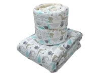 Acolchado P/ Cuna c/ chichonera BI1314 - Dino Aqua