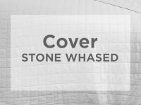 Cover Pierre Cardín Stone Washed 2 1/2 Plazas Azul