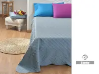 Cubrecama Danubio Bouti Geo 1 1/2 Plaza Stone