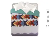 Edredón Corderito Soft PC Estampado King Diamond