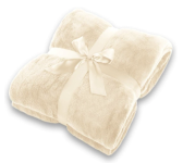 Frazada Flannel Luxury One Self Queen Natural