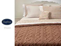 Manta Suplesa Rombos King - Vison - A944