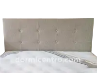 Respaldo Litoral Lino Bombay - Tostado de 160 x 120 cm