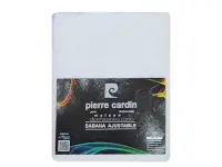 Sábana Ajustable Pierre Cardin Percal 200 hilos Full Blanco