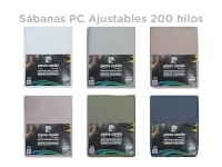 Sábana Ajustable Pierre Cardin Percal 200 hilos King Blanco