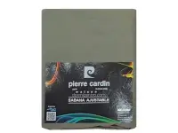 Sábana Ajustable Pierre Cardin Percal 200 hilos Twin Verde