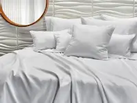 Sábanas Danubio 1000 hilos Algodón King White