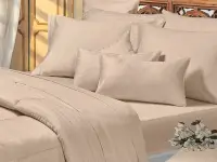 Sábanas Danubio 300 hilos A Queen Ecru Dots