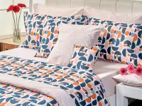 Sábanas Danubio Basic 132 Hilos 2 1/2 Plazas - Graphic