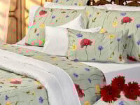 Sábanas Danubio Botanical 144 Hilos 2 1/2 Pz Poppy