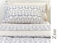 Sábanas Danubio Chicos 132 hilos A/P 1 1/2 pz Zoo A693