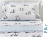 Sábanas Danubio Chicos 132 hilos A/P 1 1/2 pz Bike A695