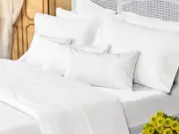 Sábanas Danubio Colors 144 hilos A/P Queen - White