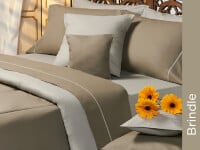 Sábanas Danubio Colors 144 hilos A/P 1 1/2 Plaza - Brindle