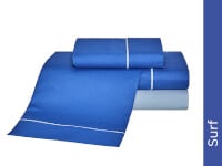 Sábanas Danubio Colors 144 hilos A/P 1 1/2 Plaza - Surf