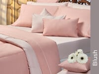 Sábanas Danubio Colors 200 hilos Queen Blush