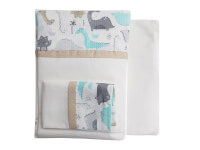Sábanas P/ Cuna Chica 0,60 x 1,20 BI2200 - Dino Aqua