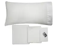 Sábanas Pierre Cardín Percal 200 hilos Full - Blanca