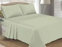 Sábanas Pierre Cardin Satén 400 hilos Full Pistacho