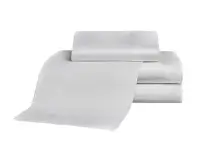 Sábanas Suplesa 400 hilos Satén Algodón Queen White