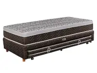 Sommier Duo con carrito y colchon superior Jackie 0,90 x 1,90 x 60