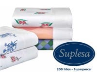 Sábanas Suplesa 200 hilos Superpercal A/P Full Rococo